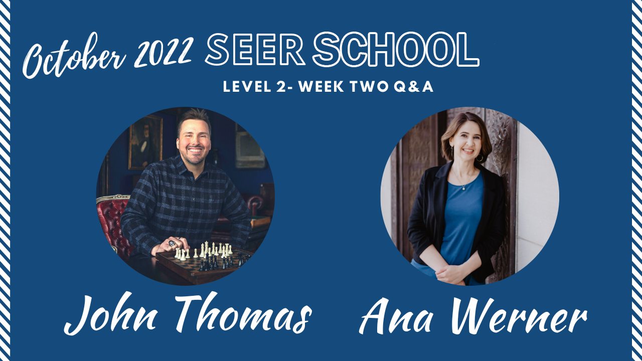 Week 2 Q&A With John Thomas - October 2022 School